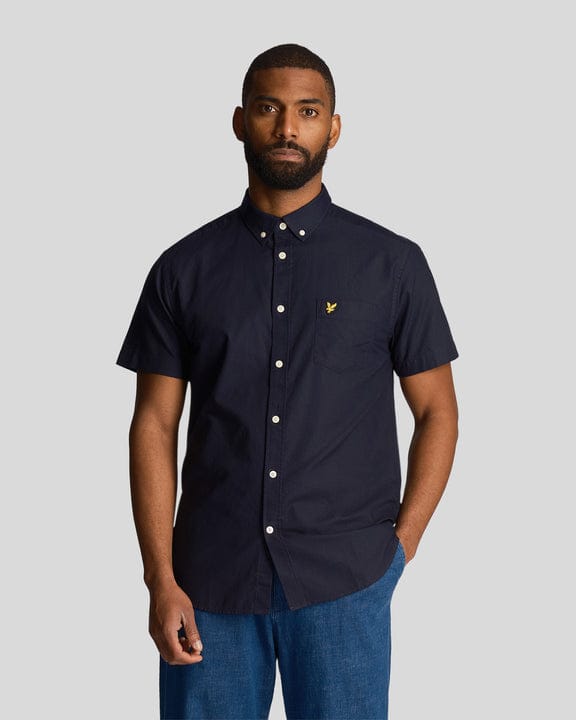 Short Sleeve Oxford Shirt blu navy