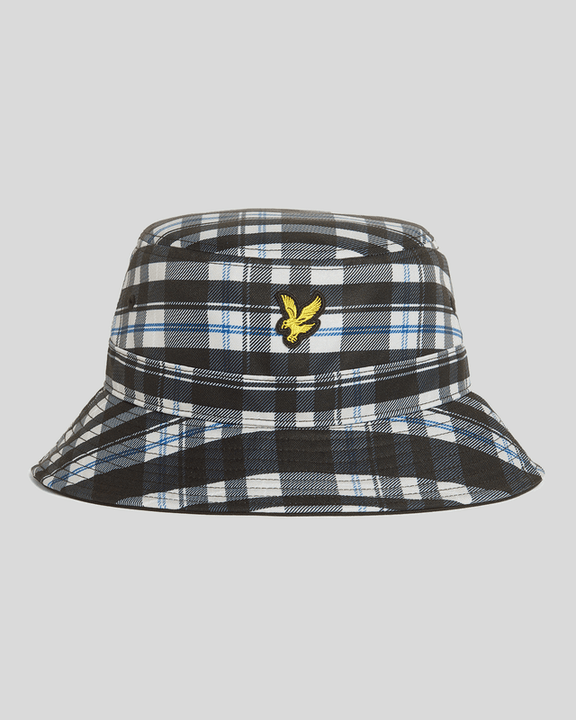 Tartan bucket hat nero