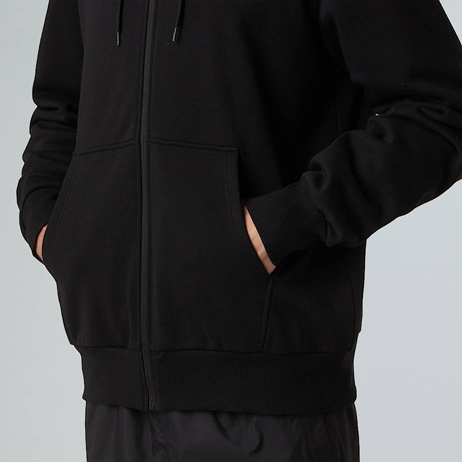 Felpa Simple Dome full zip nera