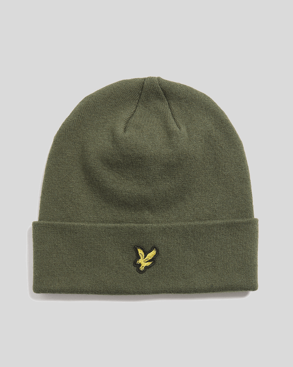 Cuffia merino verde militare