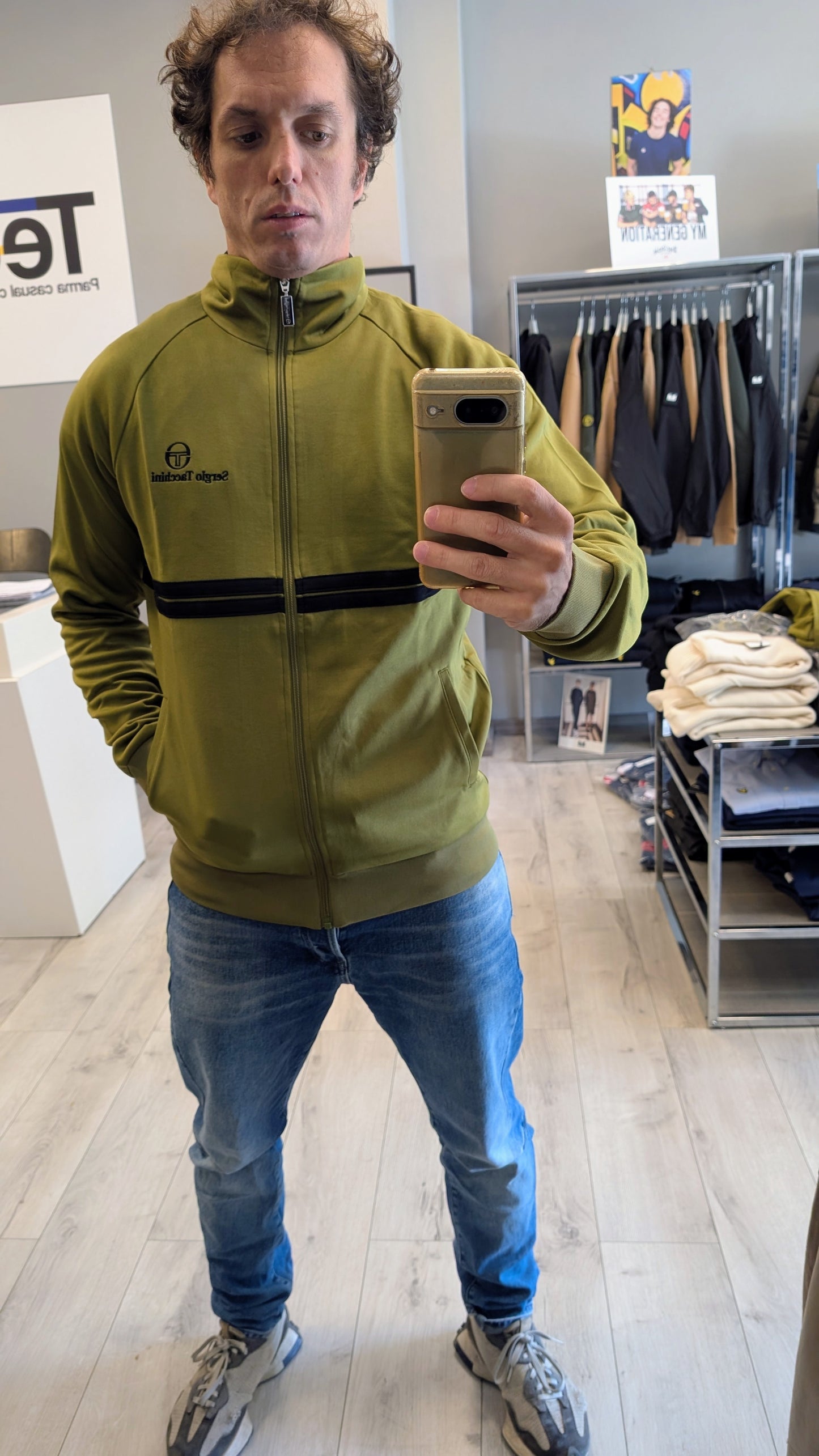 Felpa track top New Dallas avocado/black