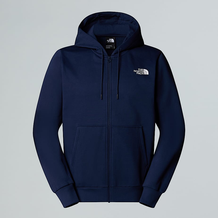 Felpa Simple Dome full zip blu navy