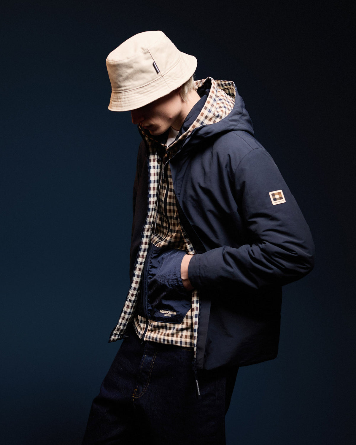 Cotyl-CN reversibile jacket navy