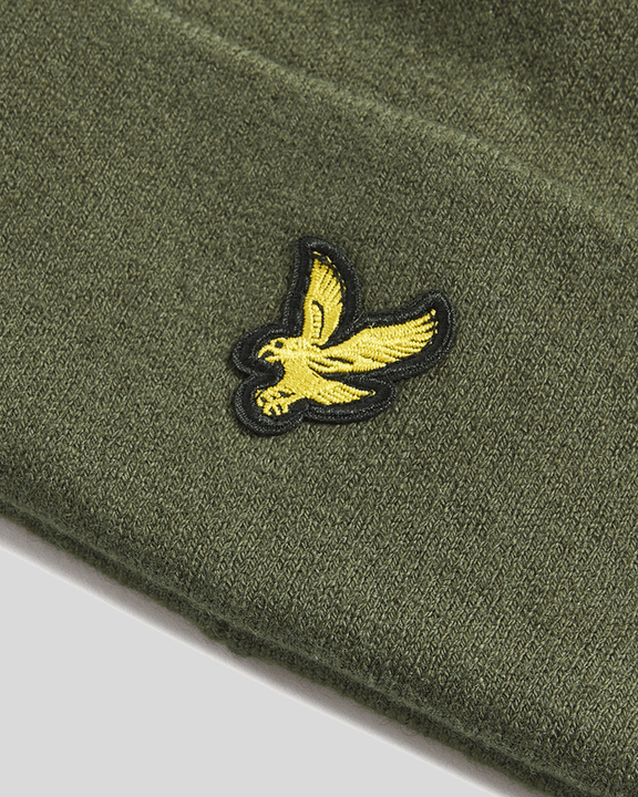 Cuffia merino verde militare