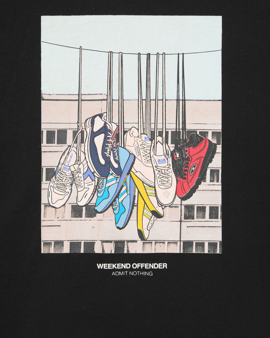 T-shirt Battle line nera
