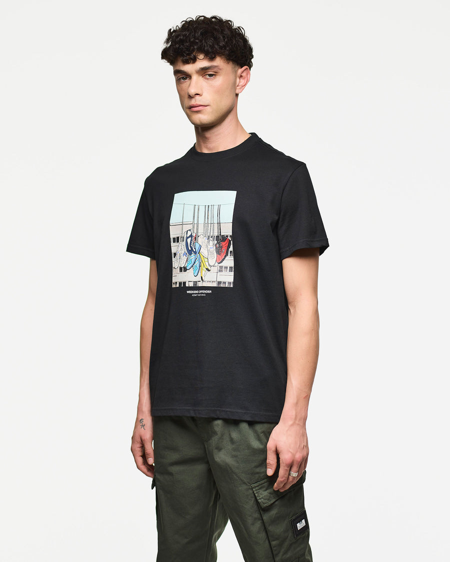 T-shirt Battle line nera