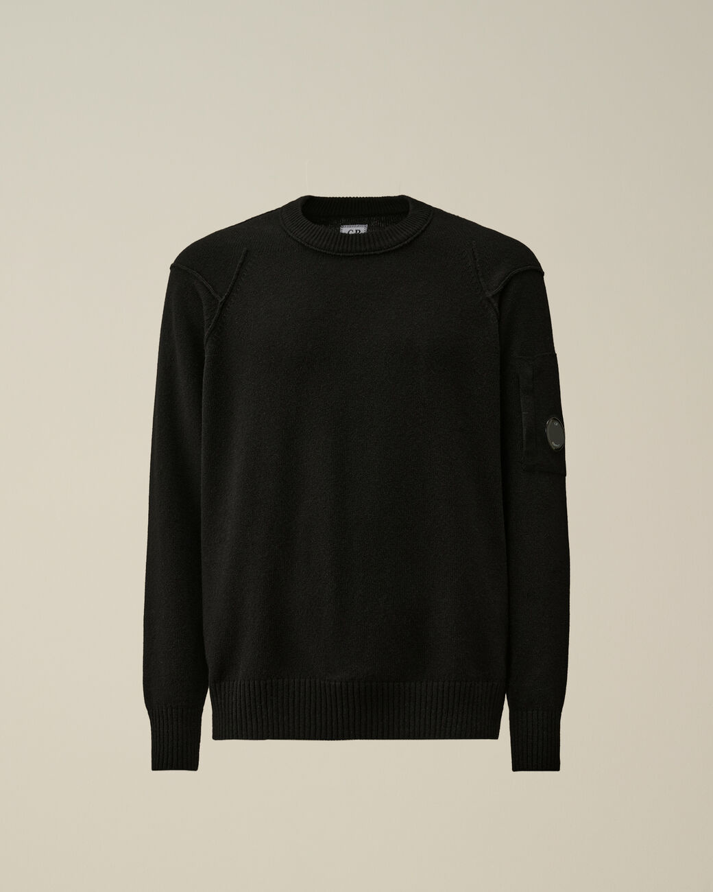 Sea Island crew neck lens knit nero