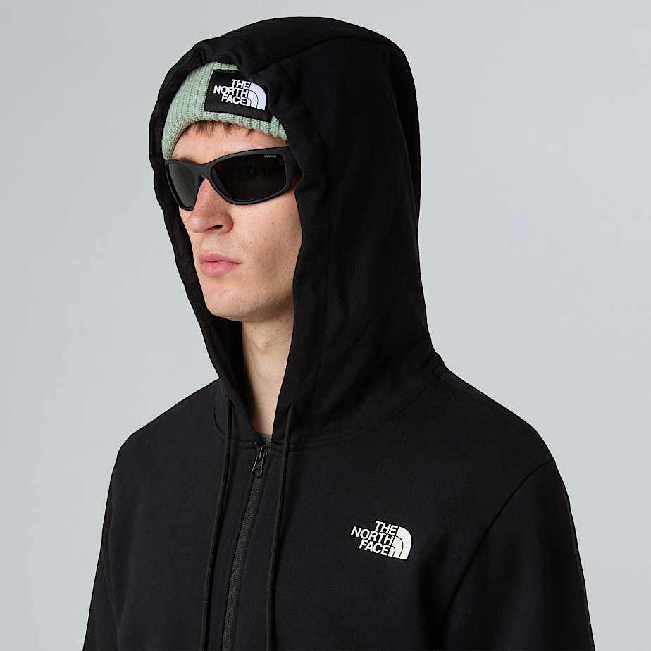 Felpa Simple Dome full zip nera