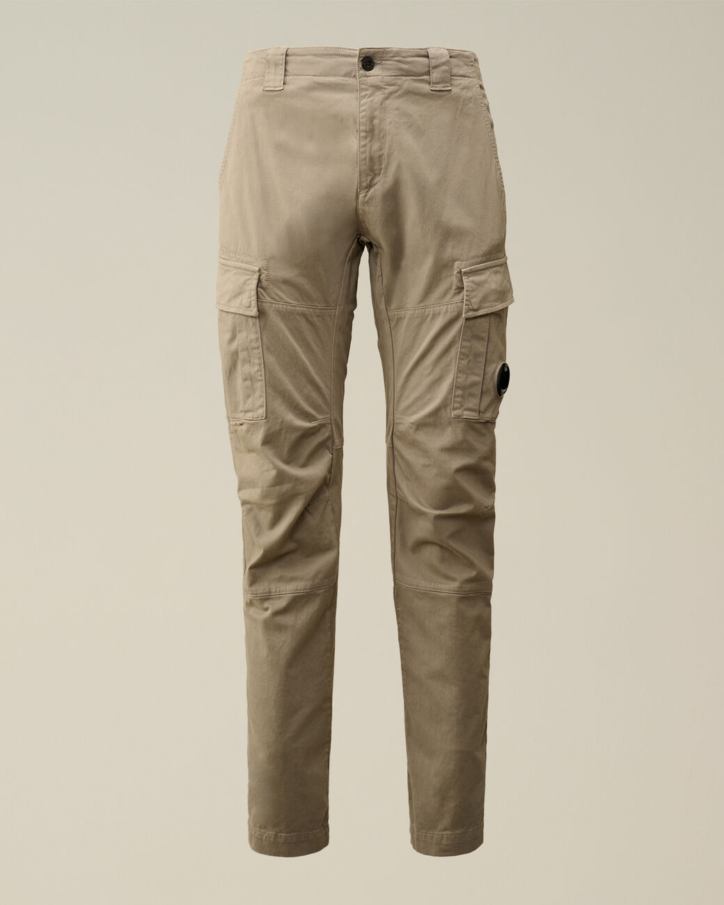 Cargo pants stretch sateen vintage khaki