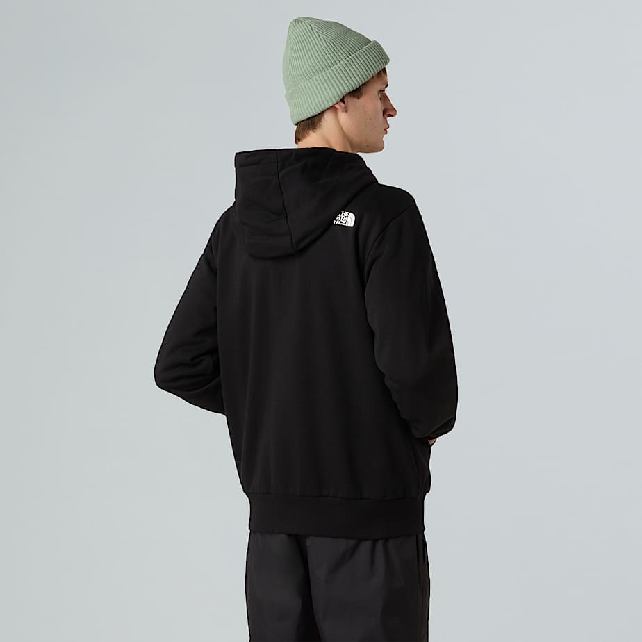Felpa Simple Dome full zip nera