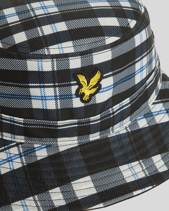 Tartan bucket hat nero