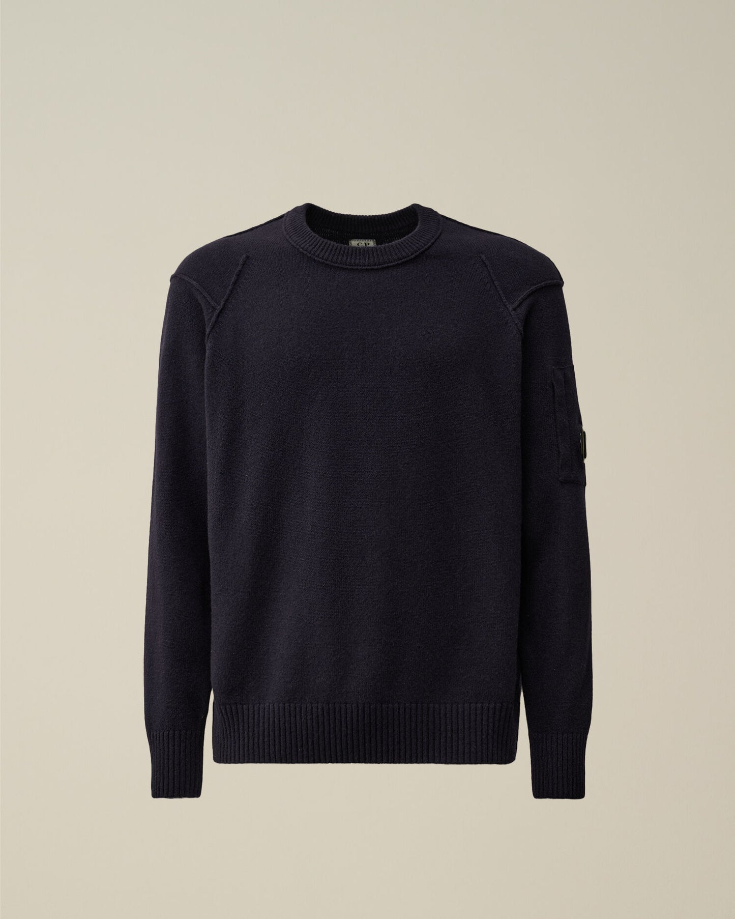 Lambswool GRS crew neck blu navy