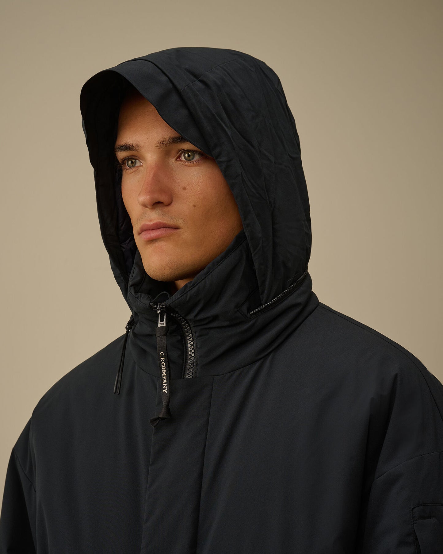 Pro Tek hooded Padded Parka navy