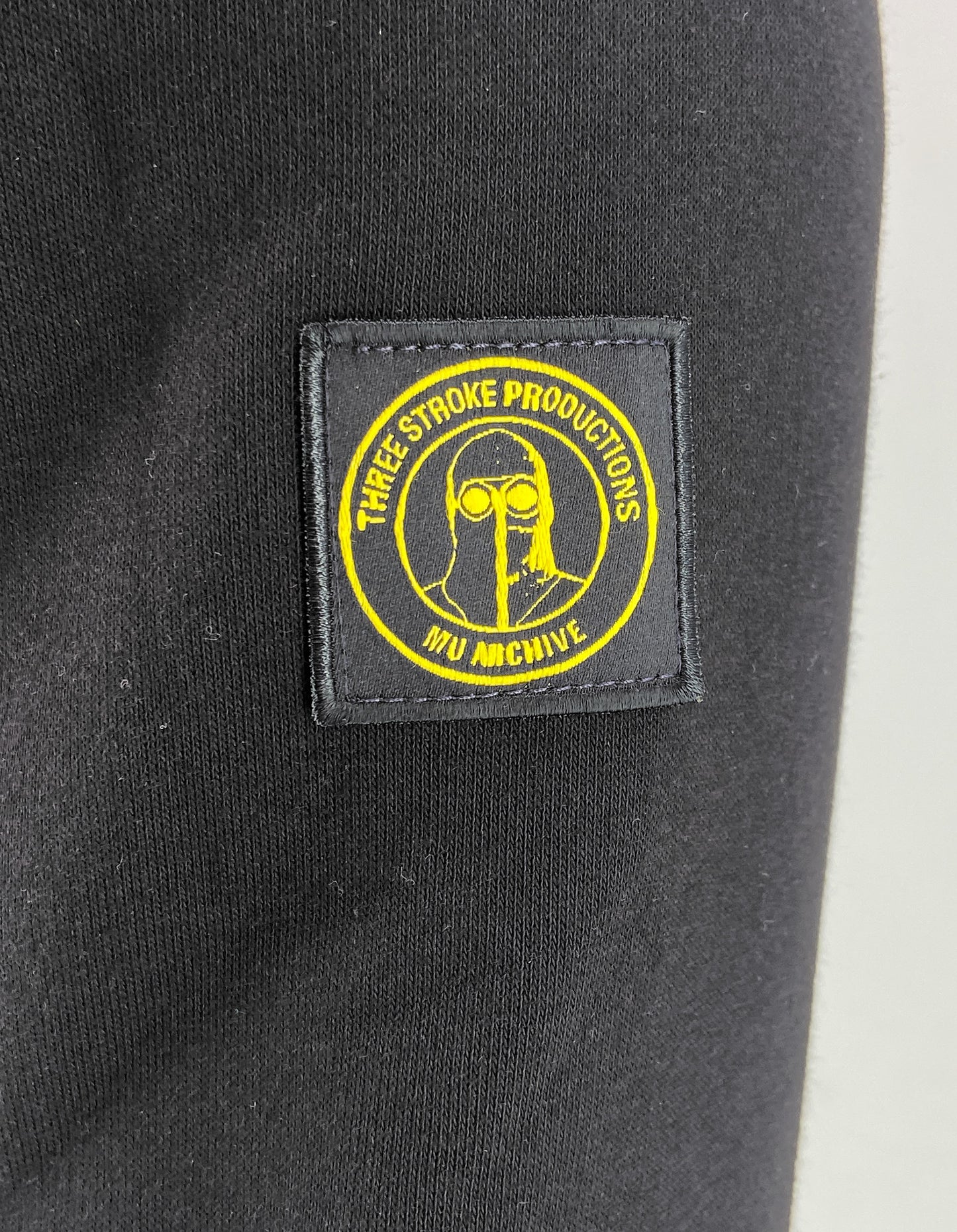 Felpa cappuccio di padre in figlio nera