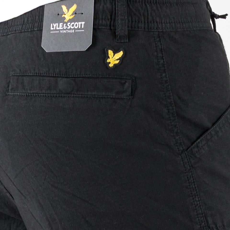 Ripstop cargo short nero