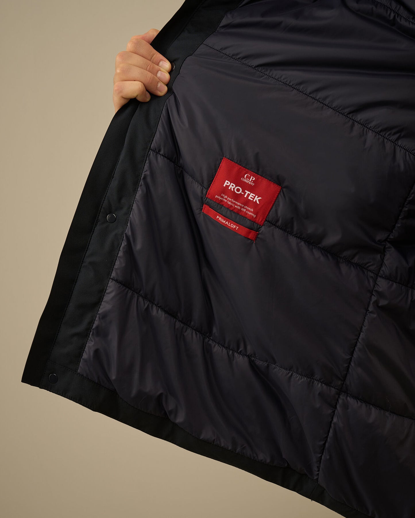 Pro Tek hooded Padded Parka navy