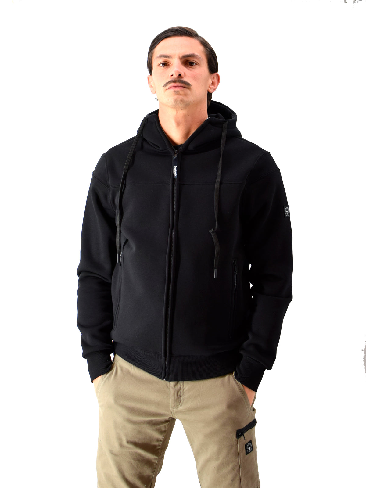 Felpa venator cappuccio nera