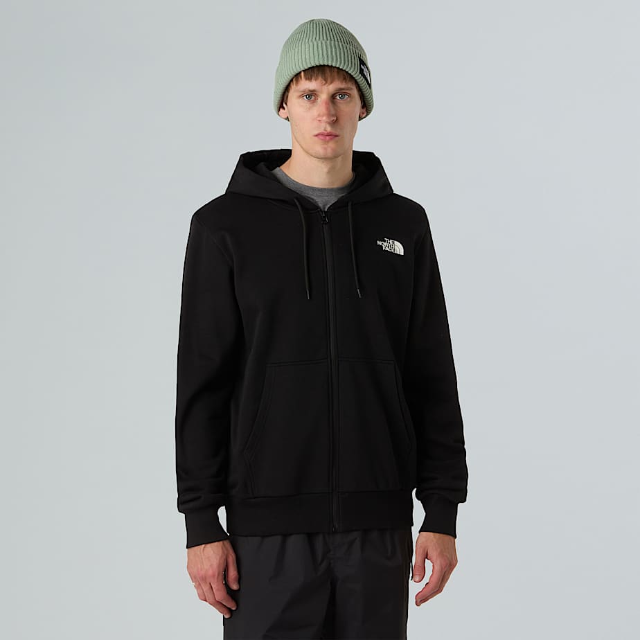 Felpa Simple Dome full zip nera