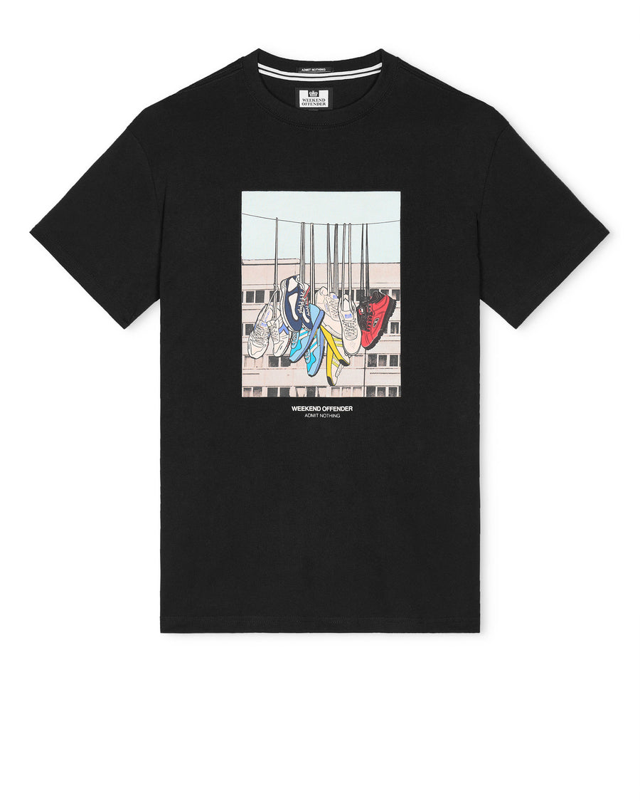 T-shirt Battle line nera