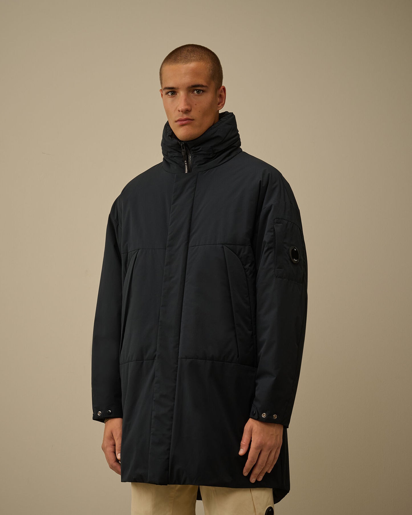 Pro Tek hooded Padded Parka navy