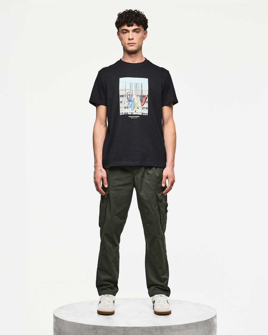 T-shirt Battle line nera