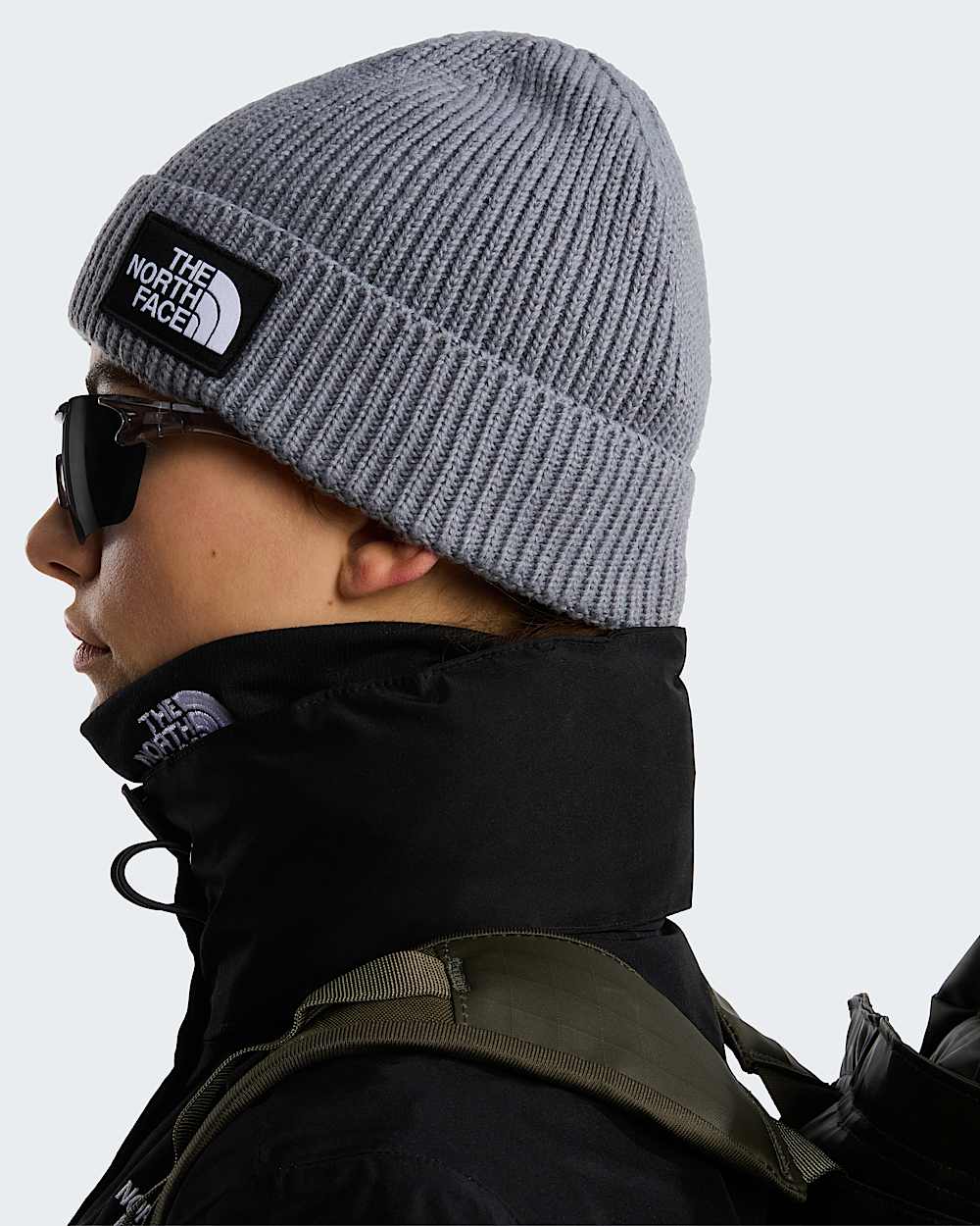 Cuffia logo box midgrey