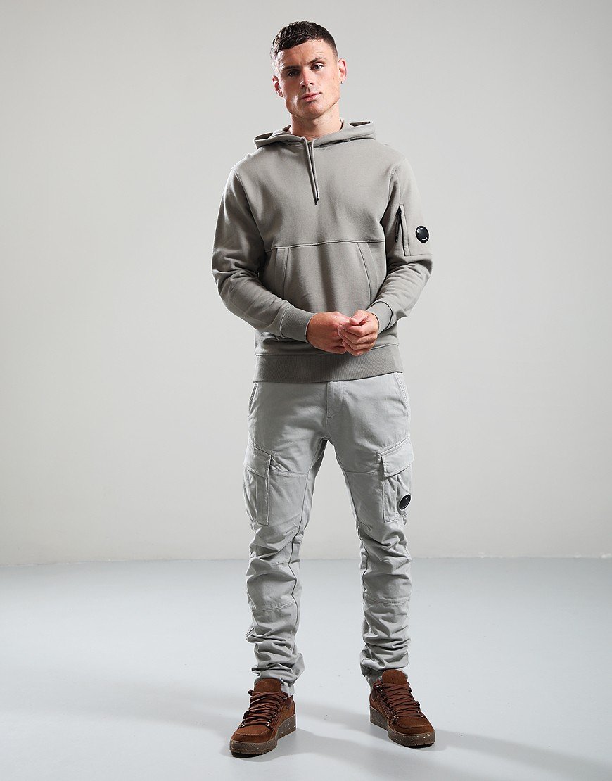 Hooded Diagonal Raised Fleece Fallen rock