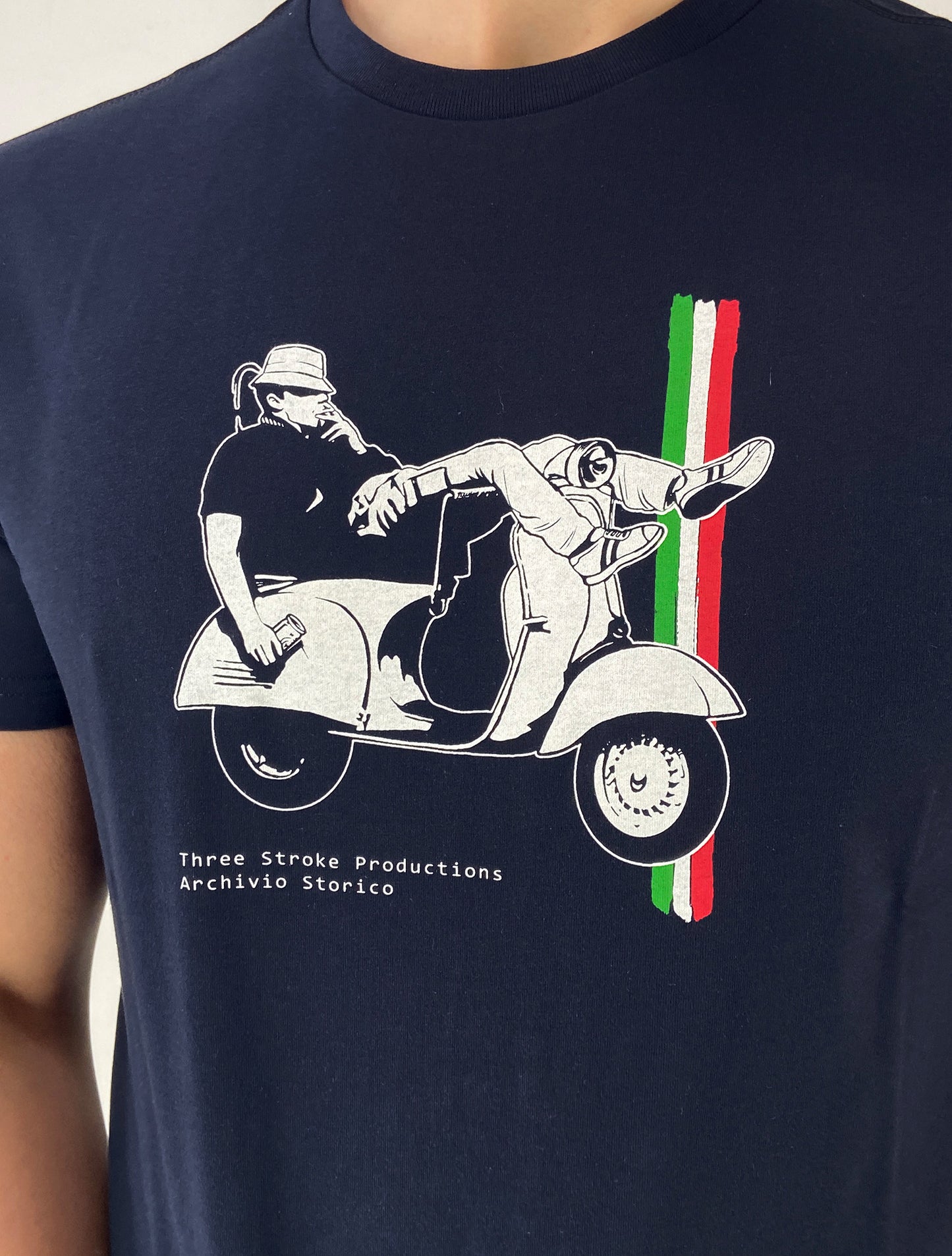 T-Shirt vespa blu navy