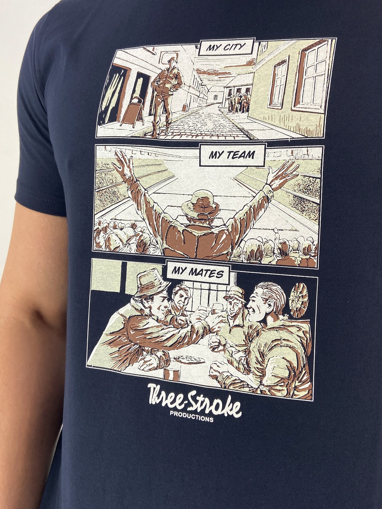 T-Shirt My city blu navy