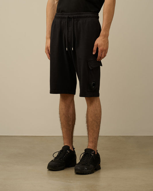 Bermuda cargo in tuta nero