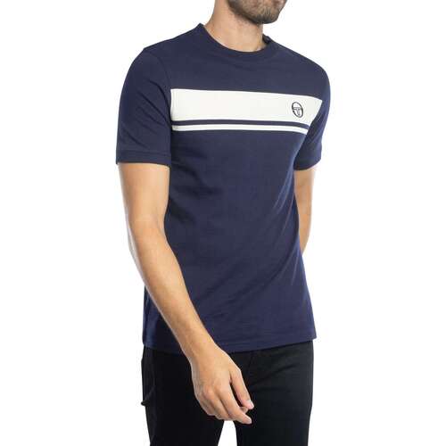 T-shirt master tee blu/bianca