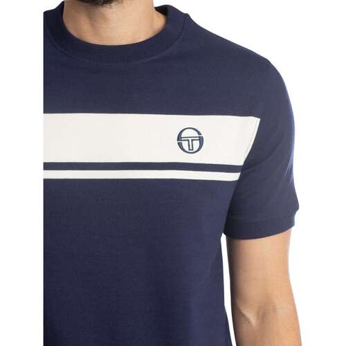 T-shirt master tee blu/bianca