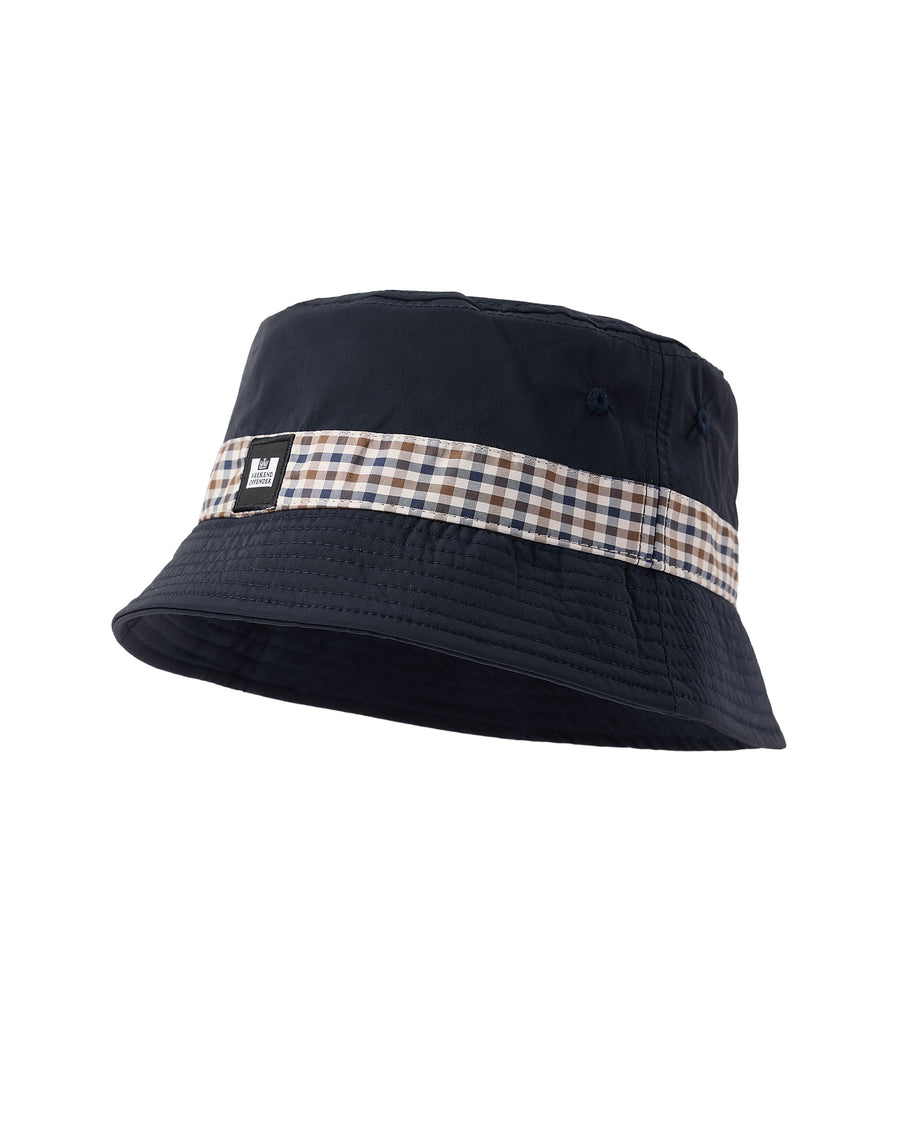Queensland mid check cap blu navy