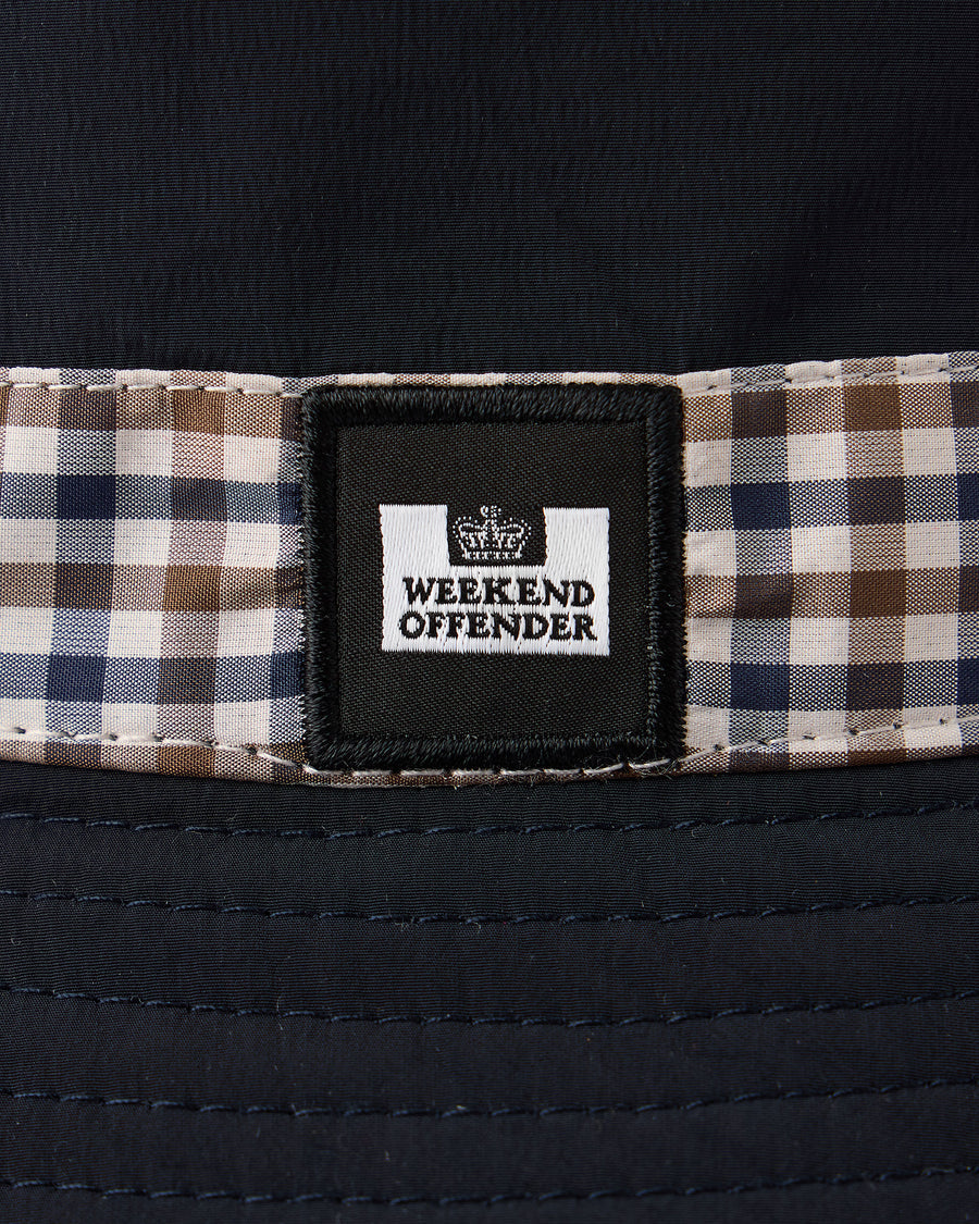 Queensland mid check cap blu navy