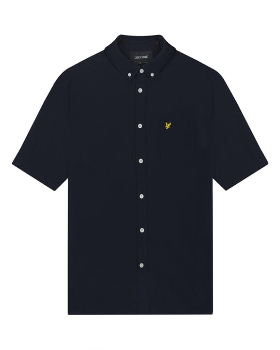 Short Sleeve Oxford Shirt blu navy