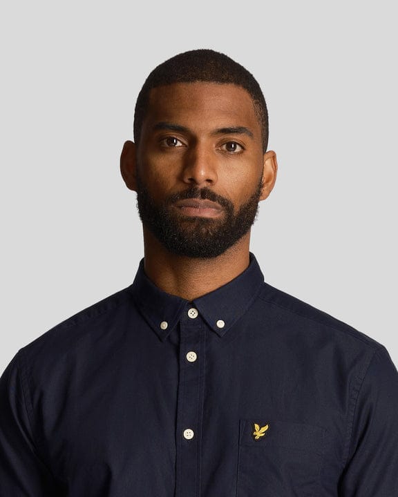 Short Sleeve Oxford Shirt blu navy