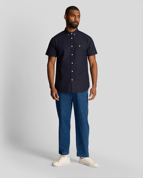 Short Sleeve Oxford Shirt blu navy