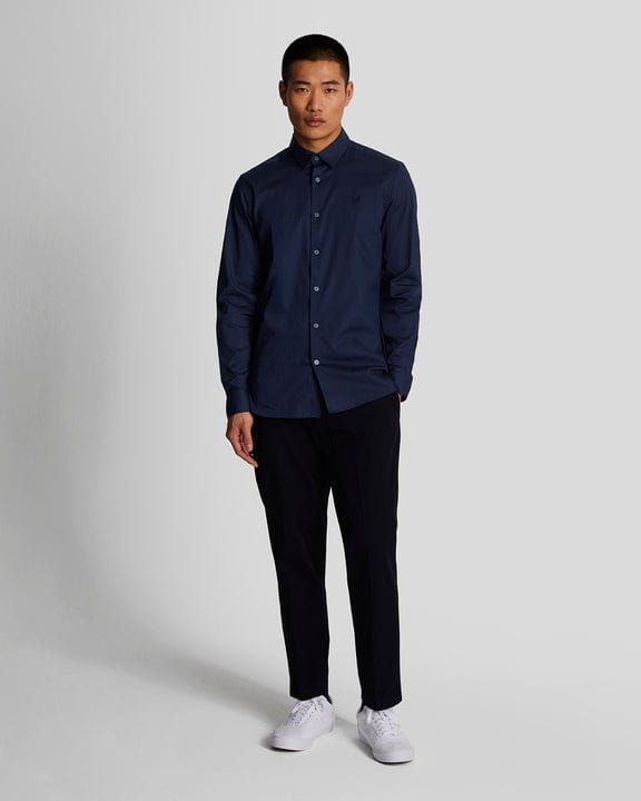 Camicia tonal eagle blu navy