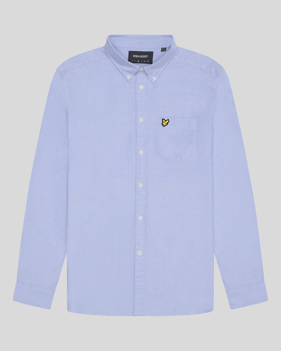 Camicia cotone Oxford celeste