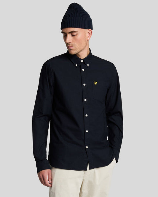 Camicia cotone dark navy
