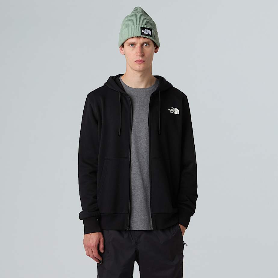 Felpa Simple Dome full zip nera