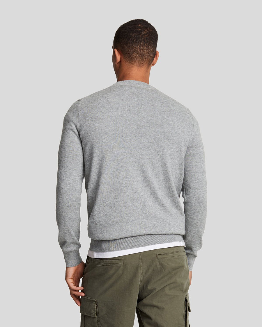 Maglione Lambswool mid grey marl