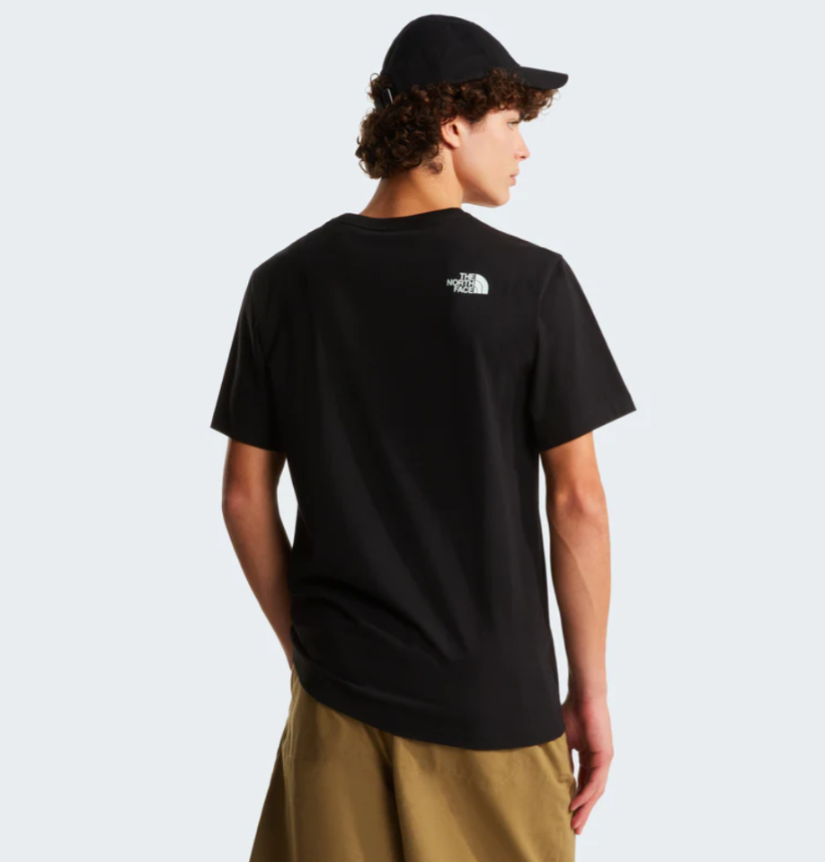 T-shirt Mountain line nera