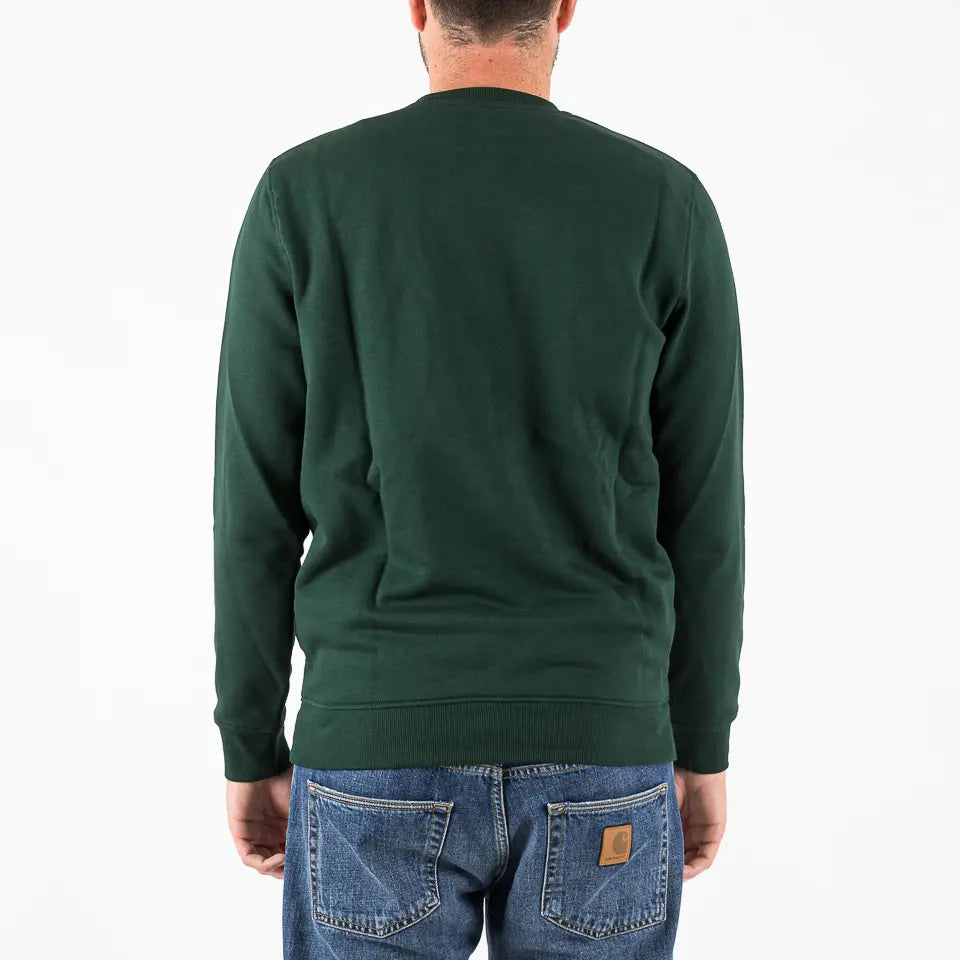 Felpa Crew Neck Sweatshirt dark green