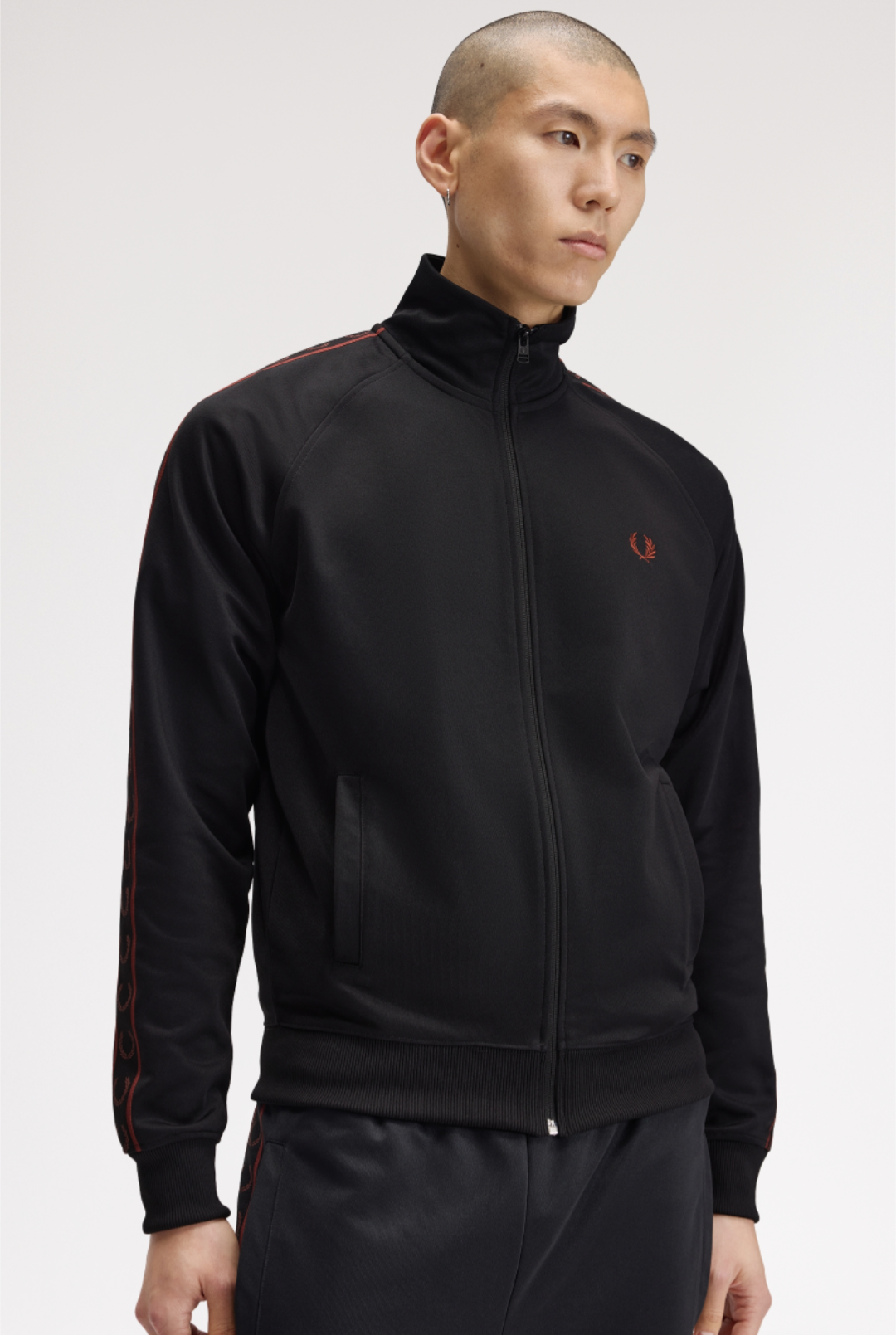 Contrast track Jacket nera