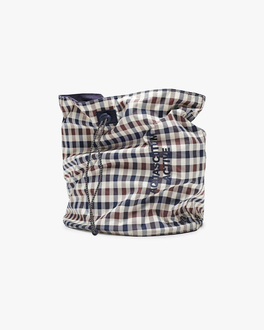 Scaldacollo reversibile check/navy