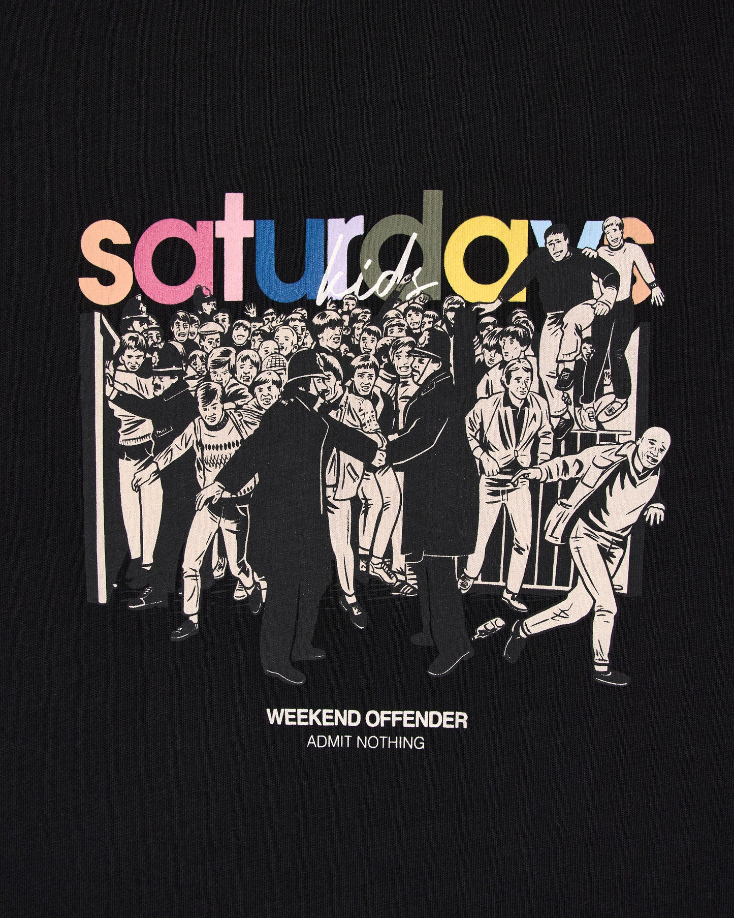 T-shirt saturday Kids nera