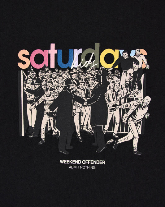 T-shirt saturday Kids nera