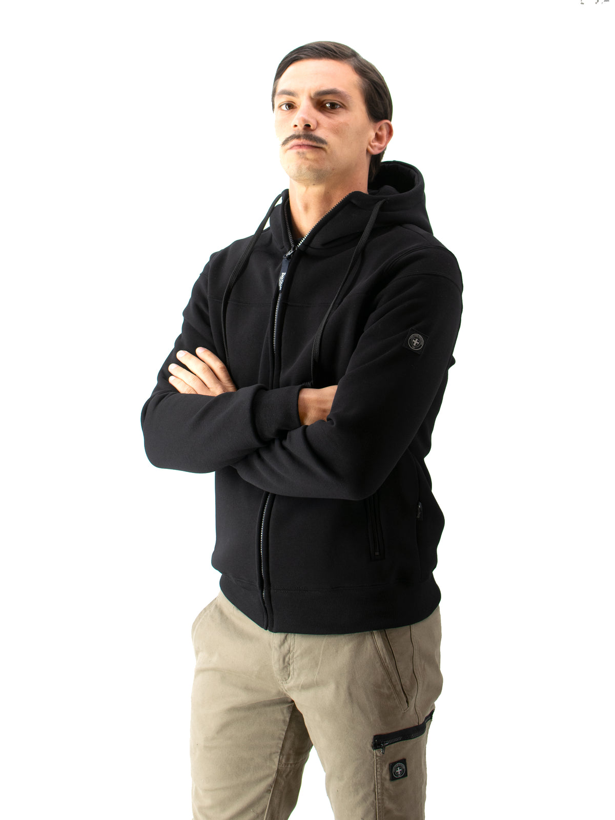 Felpa venator cappuccio nera