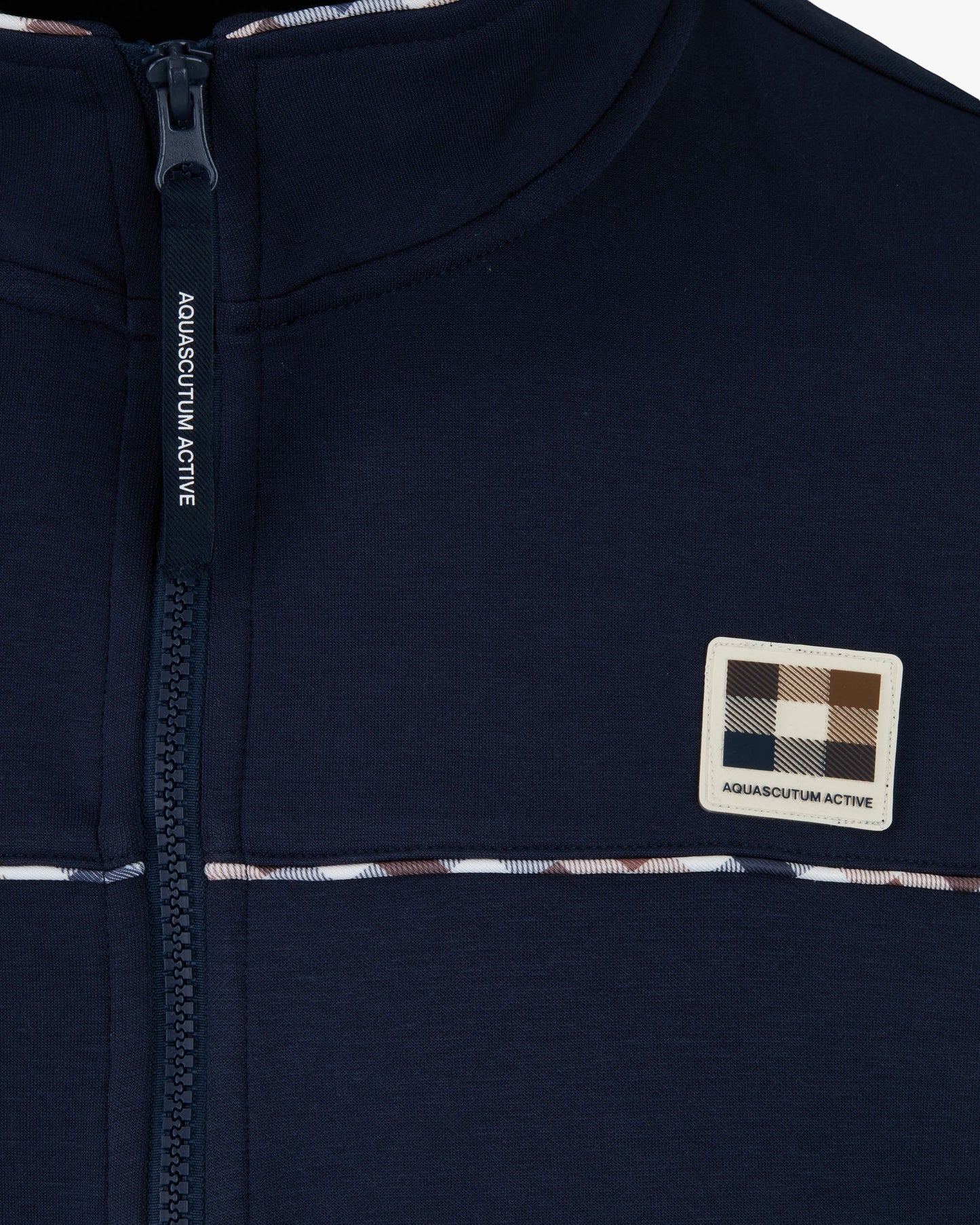 Piping scuba track top navy